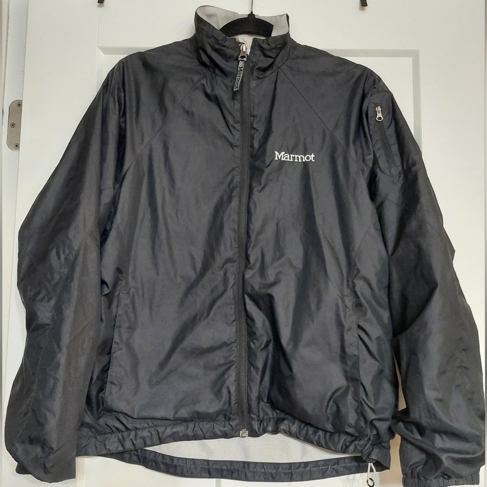 Marmot Black Woman's Medium Zip-Up Jacket Fleece Lined Shell